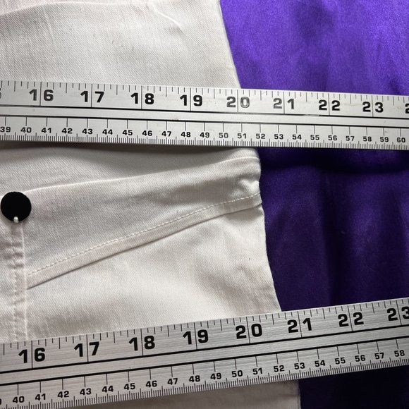 📌Canda White Stretch Skinny Pants with Wide Comfy Elastic Waistline - Picture 4 of 16